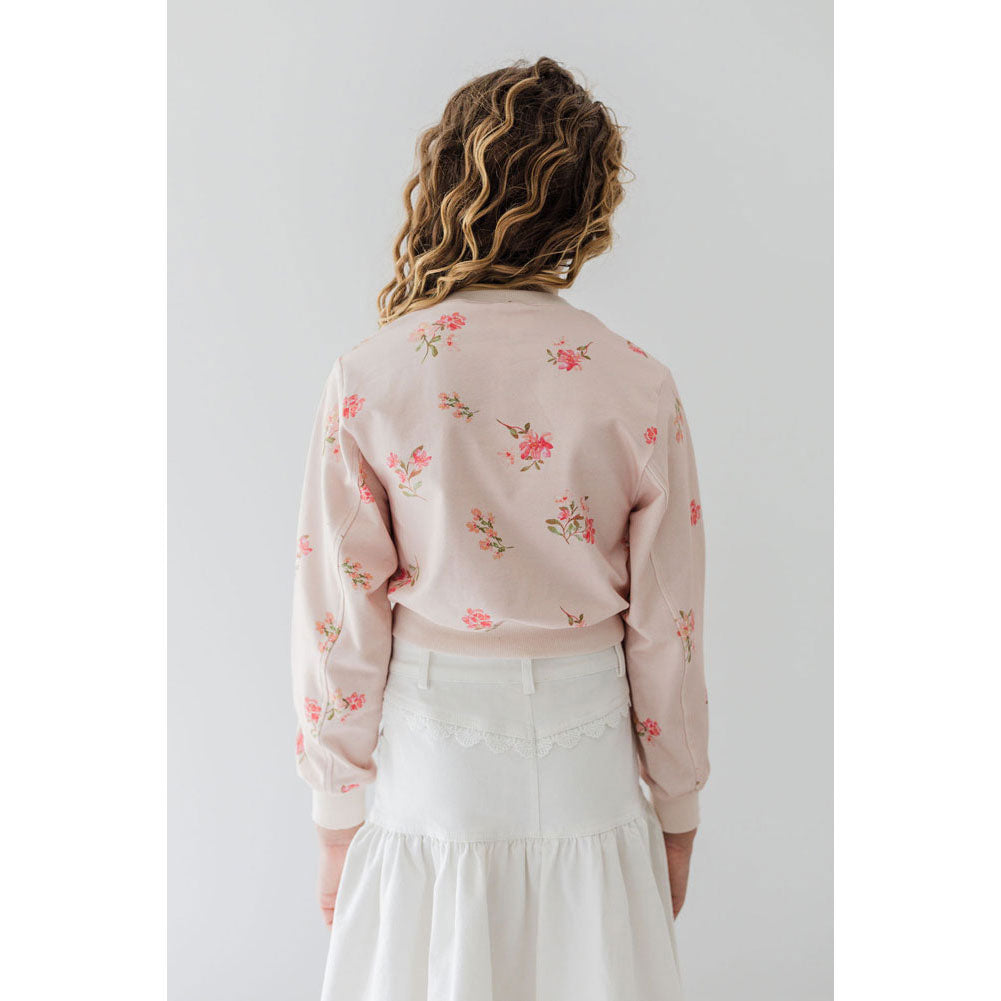 Steph Petit Rose Long Sleeve Sweat Top