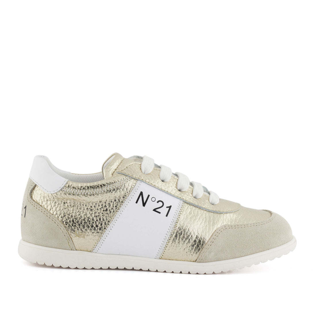 N21  Platinum/White Sneaker