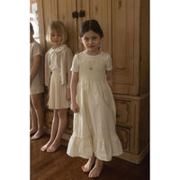 L by Ladida Cream Embroidered Maxi Dress