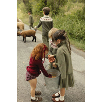 1984 Wine Plaid Fringe Bloomers