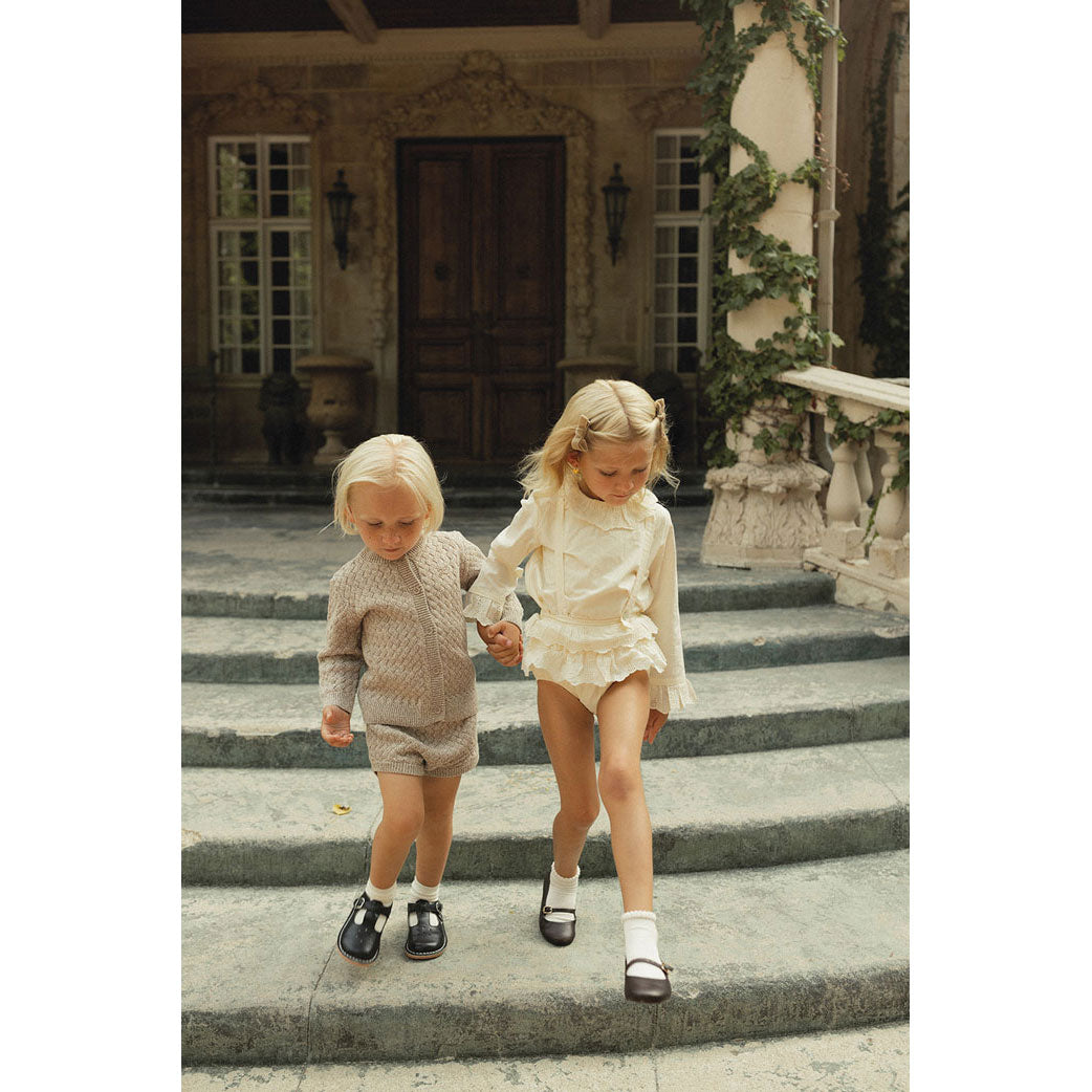 L by Ladida Cream Eyelet Trim Bloomer