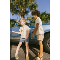 Arza Linen Stripe Sailor Short