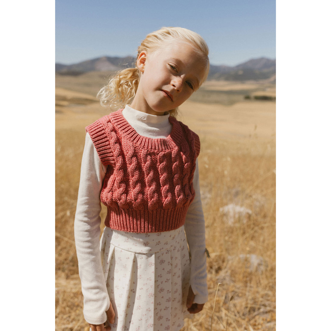 L by Ladida Off White Pointelle Turtleneck