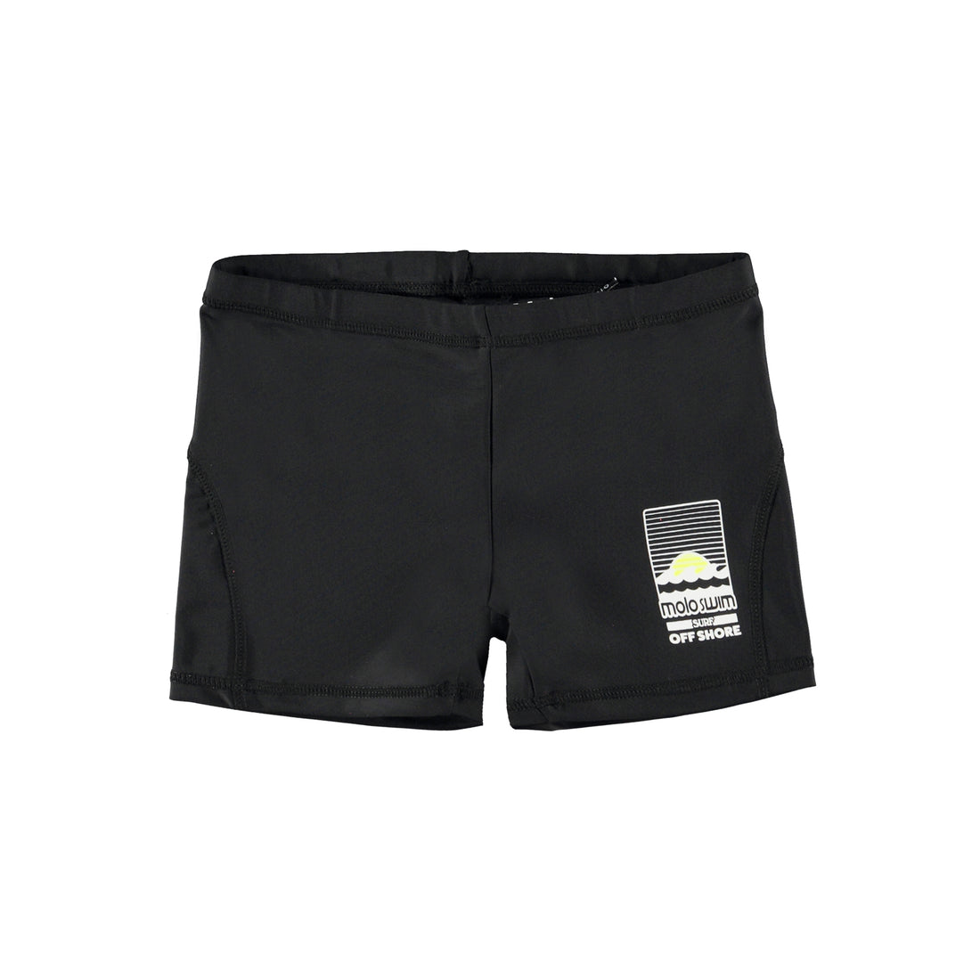 Molo Black Norton Solid Swim Bottoms