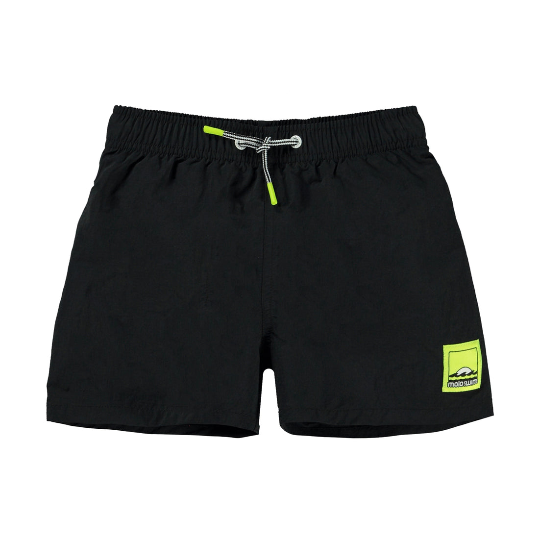 Molo Black Niko Solid Swim Trunks