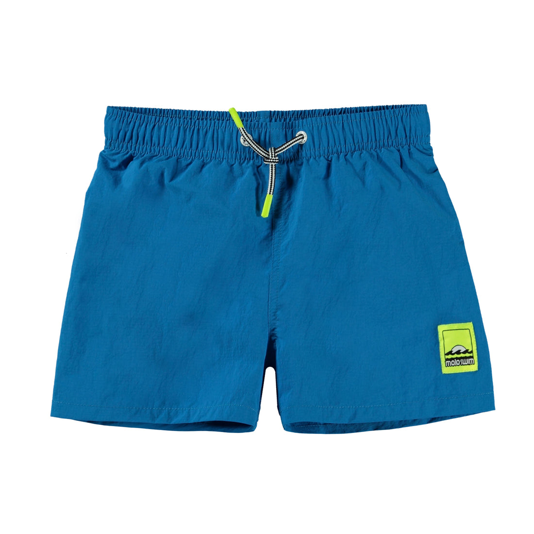 Molo Retro Blue Niko Solid Swim Trunks