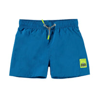 Molo Retro Blue Niko Solid Swim Trunks