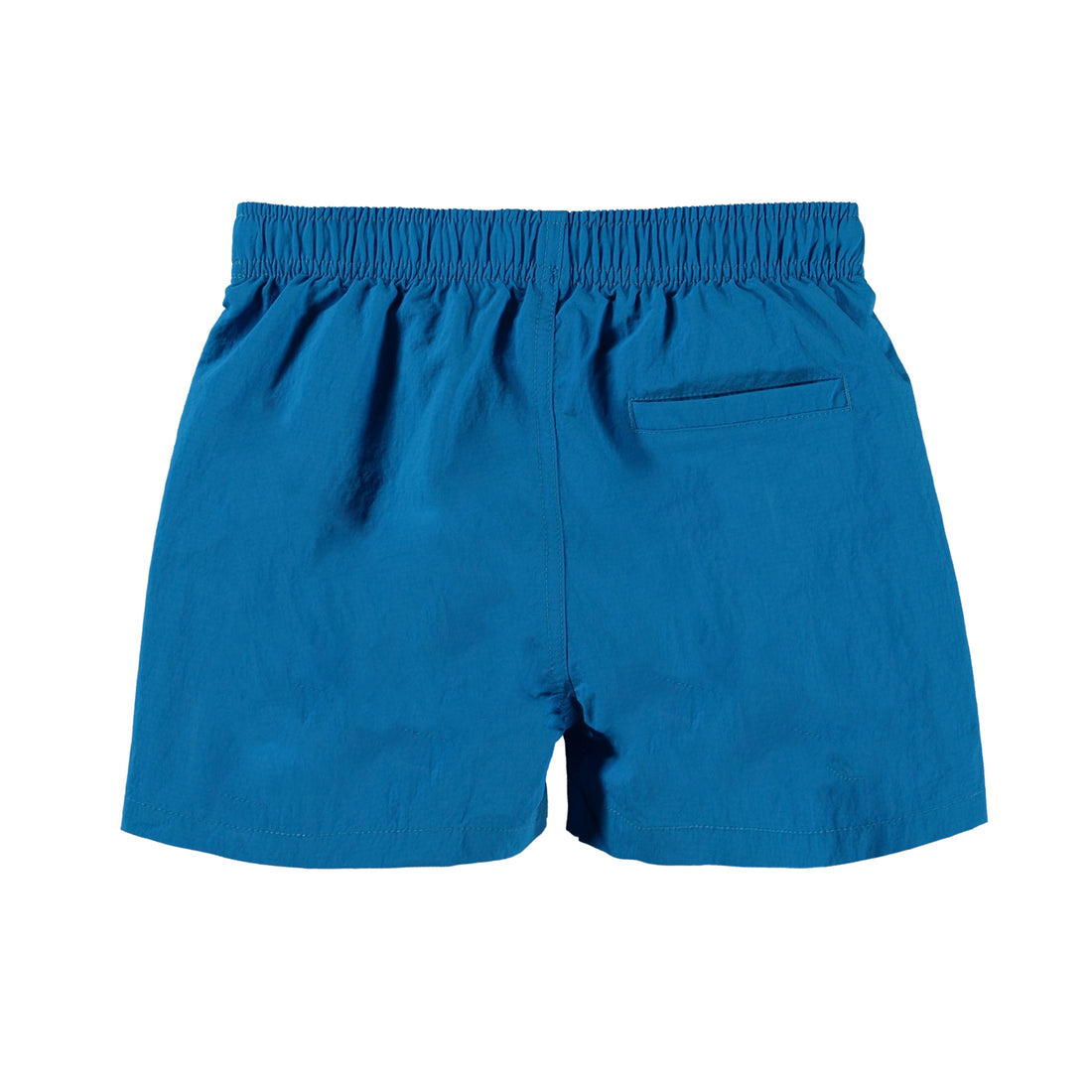 Molo Retro Blue Niko Solid Swim Trunks