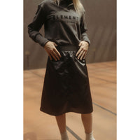 ELEMENTS Black Satin Skirt