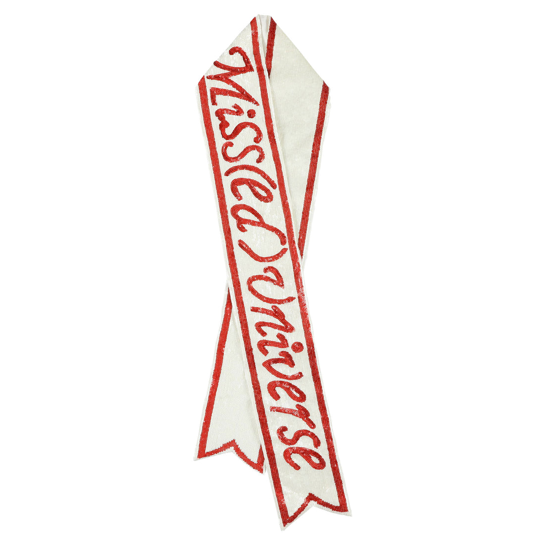 Caroline Bosmans White Sequin Sash