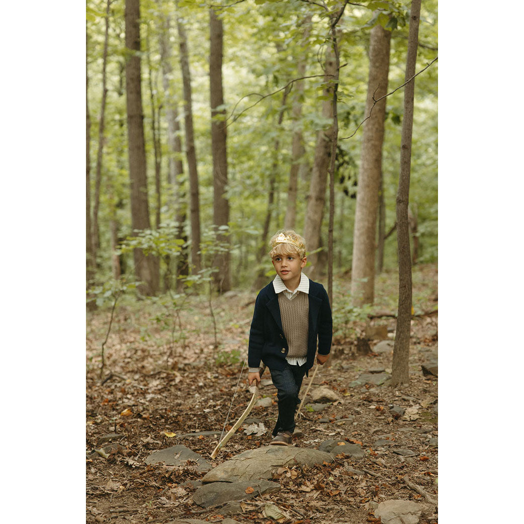 Arza Navy Knit Blazer