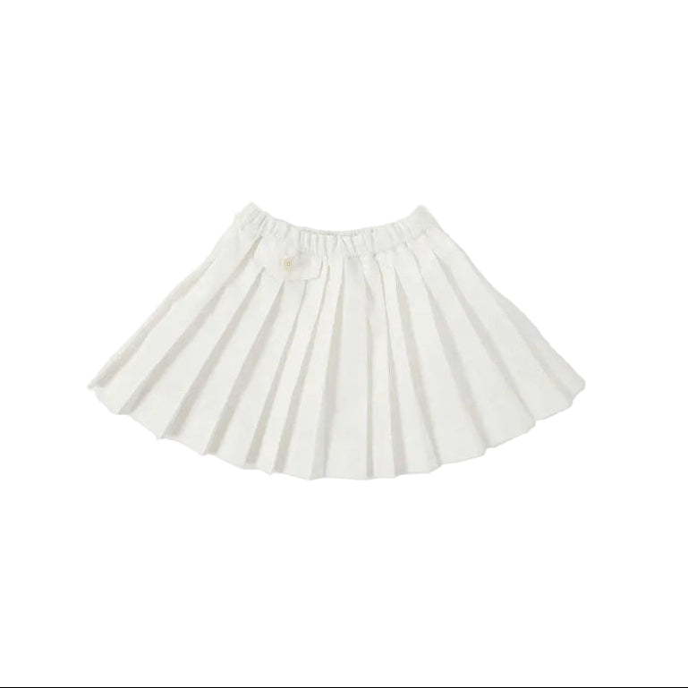 Bene Bene White Benebene Pleated Skirt