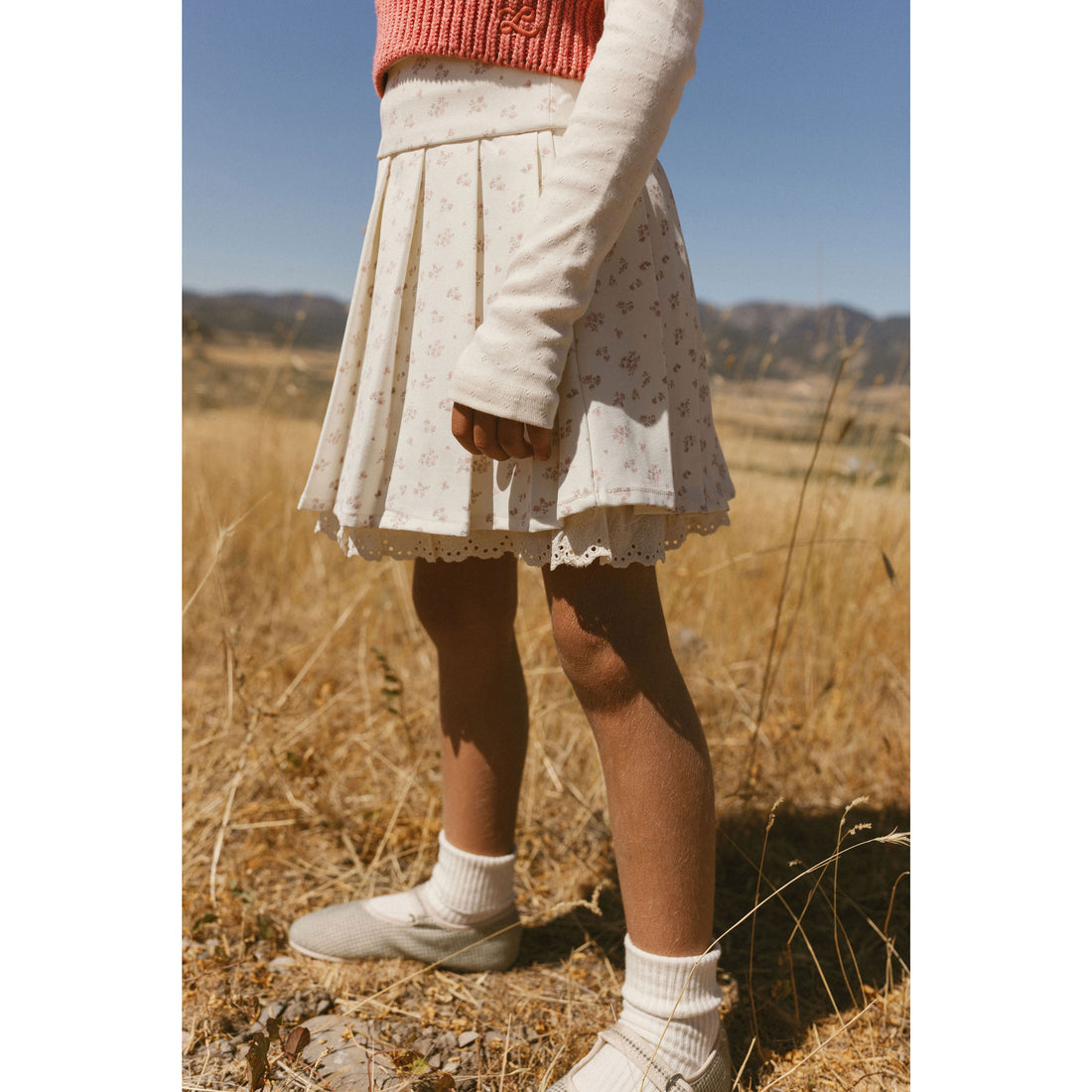 L by Ladida Cream Tiny Bud Skirt