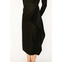 Ava and Lu Black Ruffle Skirt