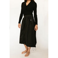 Ava and Lu Black Drawstring Skirt