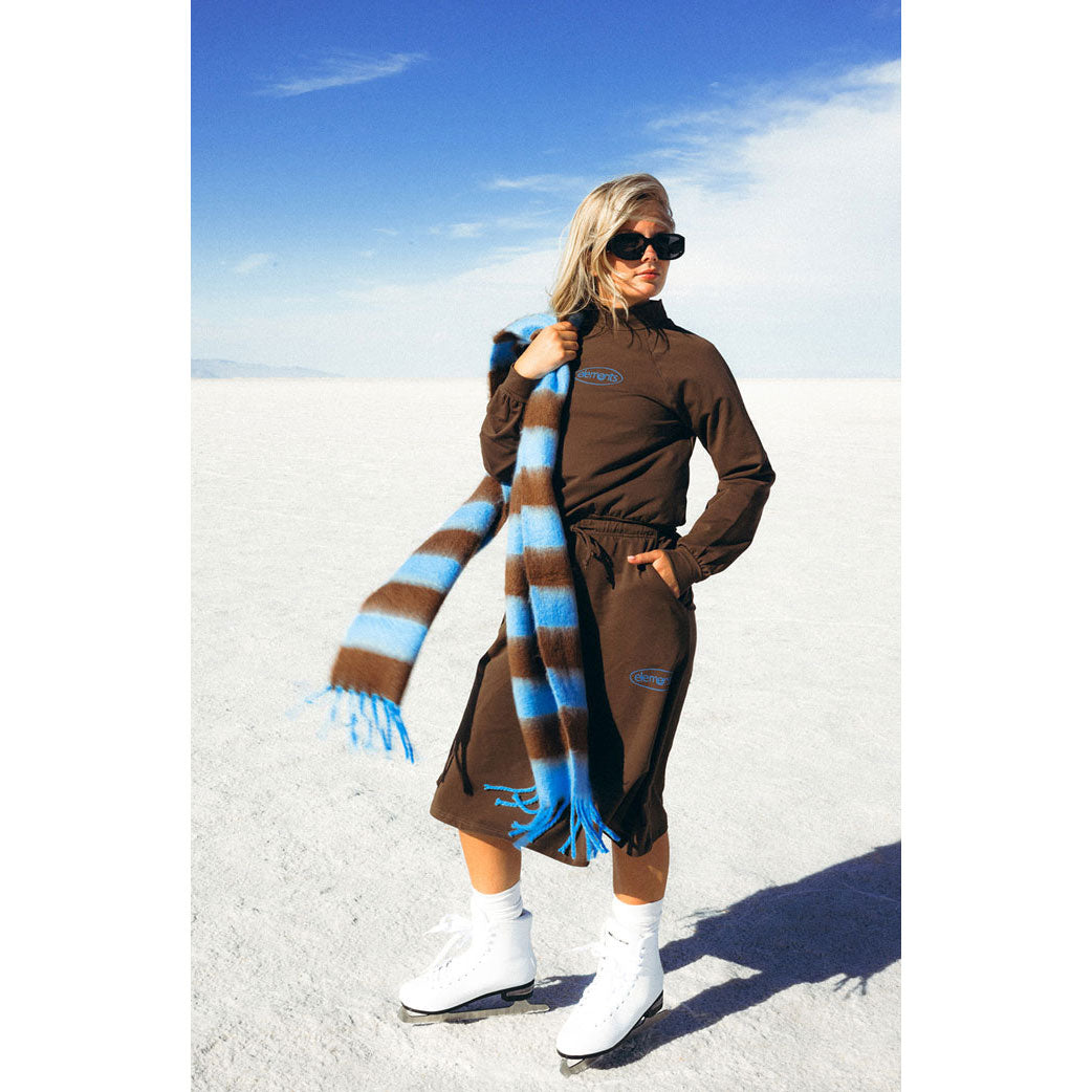 Elements Brown Turtleneck Sweatshirt