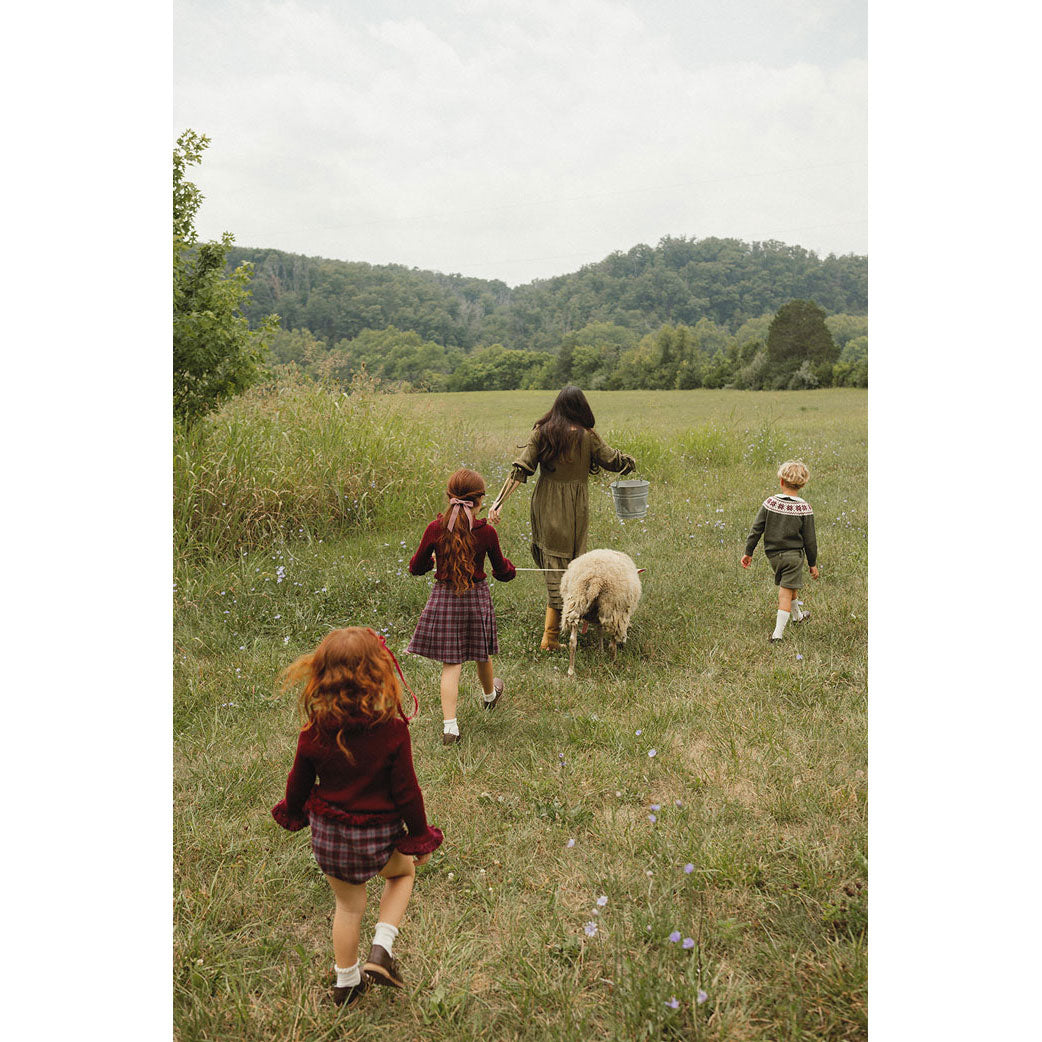 1984 Wine Plaid Fringe Bloomers