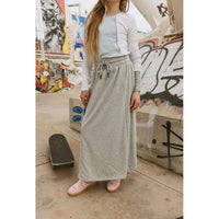 Clubhouse Grey Terry Drawstring Skirt