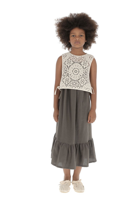Belle Chiara Openwork Crochet Vest