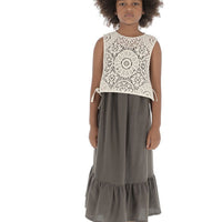 Belle Chiara Openwork Crochet Vest