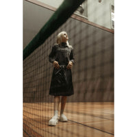 ELEMENTS Black Satin Skirt