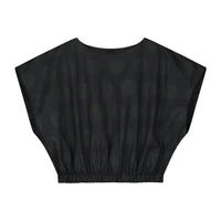 Little Creative Factory  Black Dots Polka Dot Top