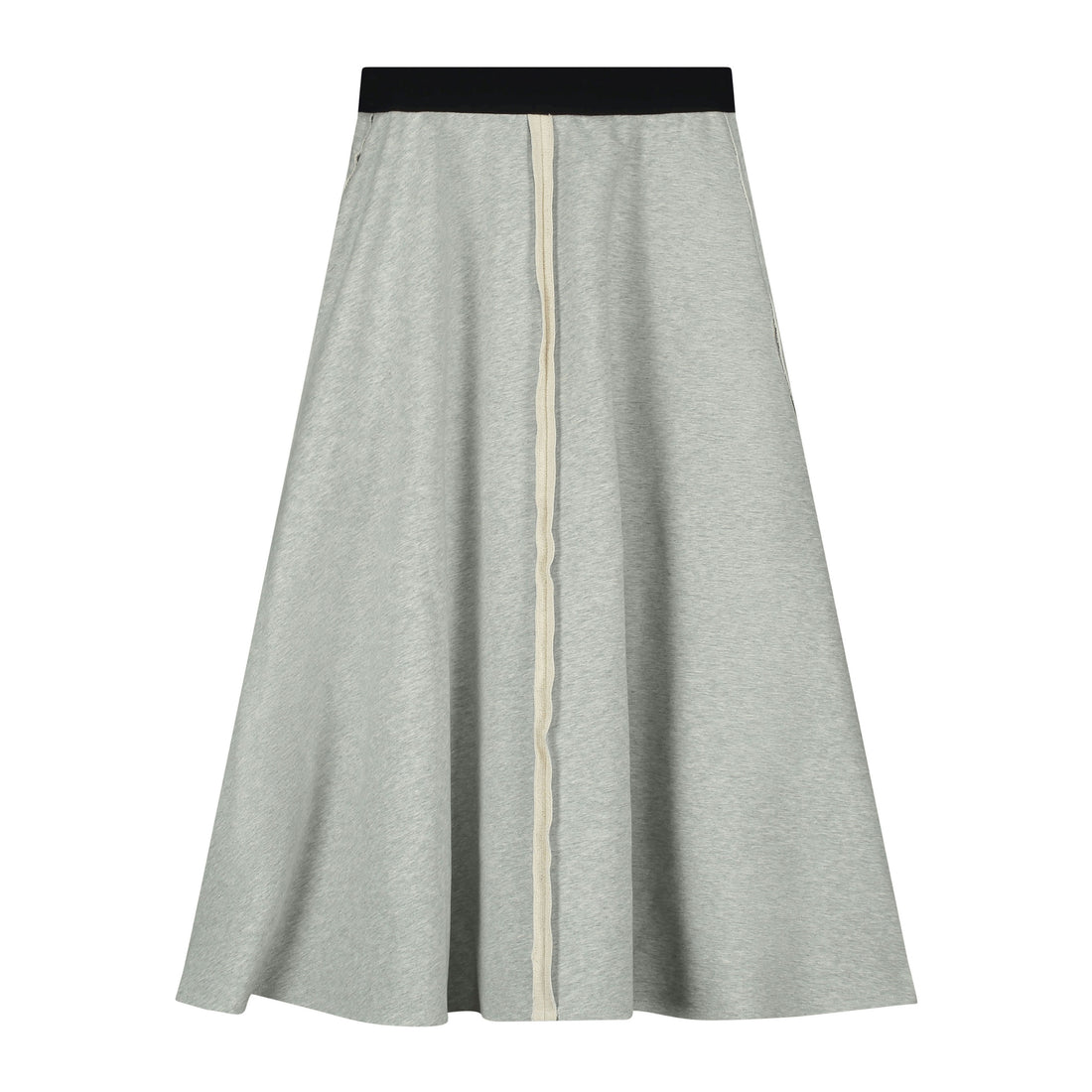 Little Creative Factory  Grey Melange Raw Edge Skirt