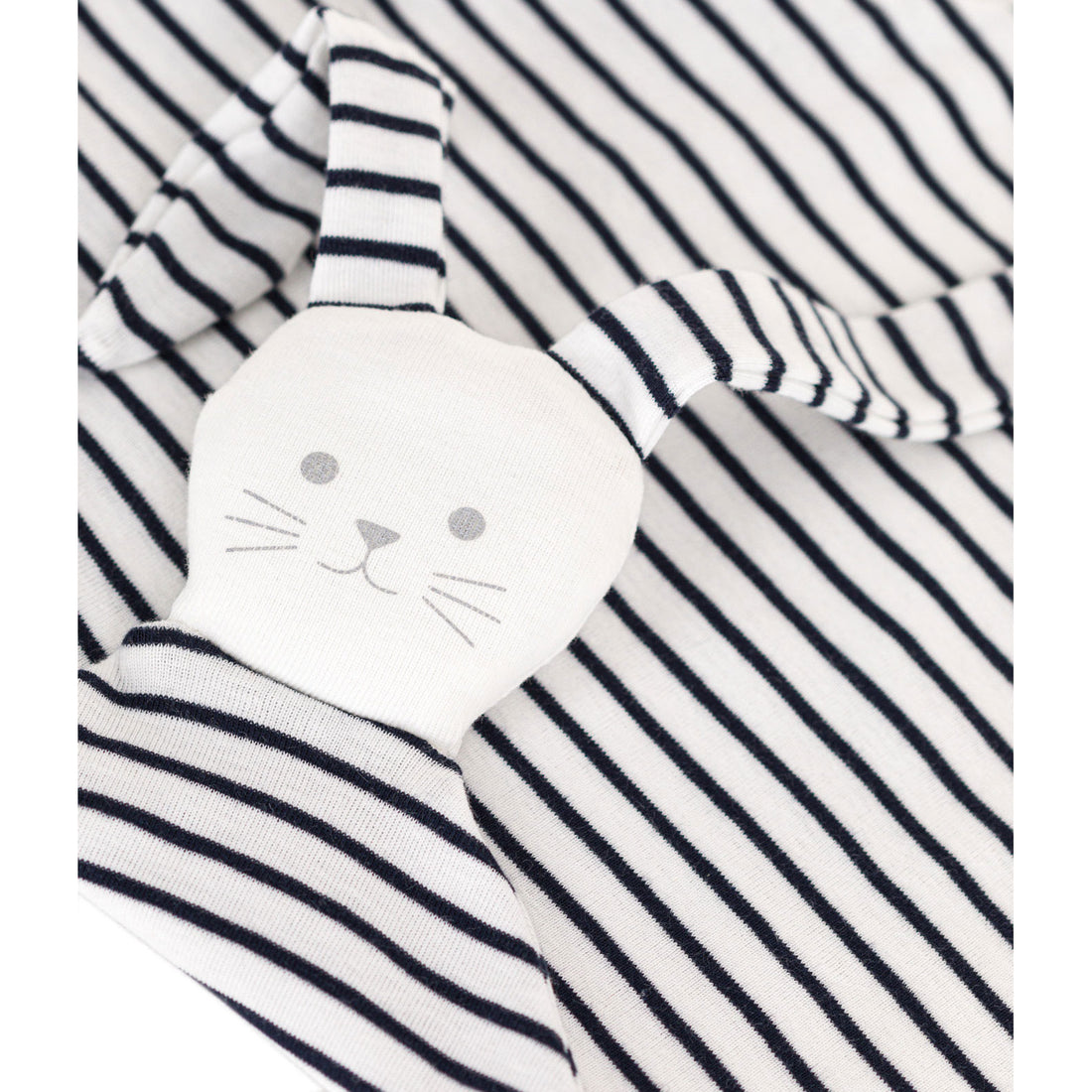 Petit Bateau White/Navy Striped Doudou