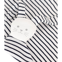 Petit Bateau White/Navy Striped Doudou