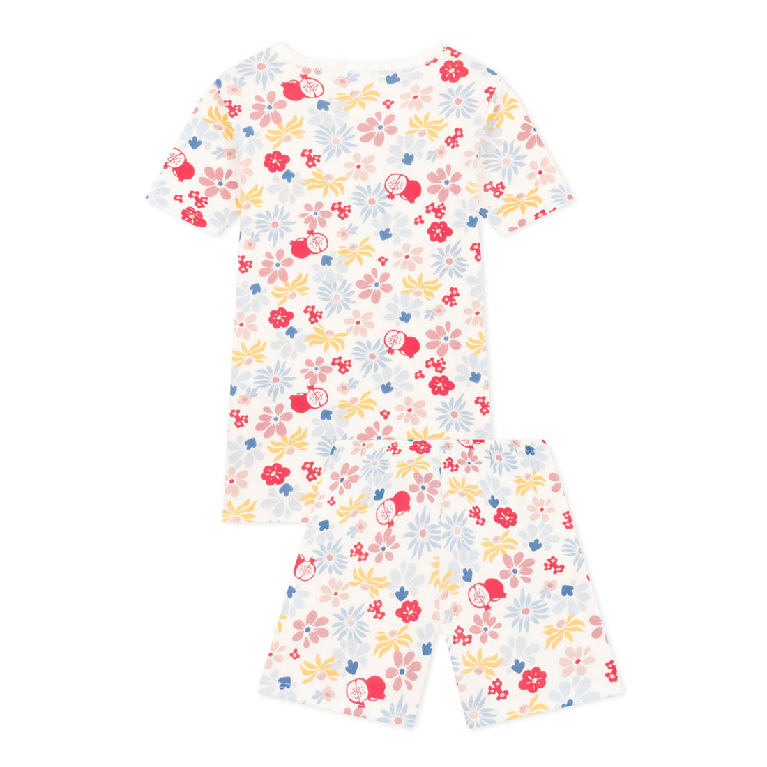 Petit Bateau White Multi Floral Print Shorts Loungewear