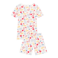 Petit Bateau White Multi Floral Print Shorts Loungewear