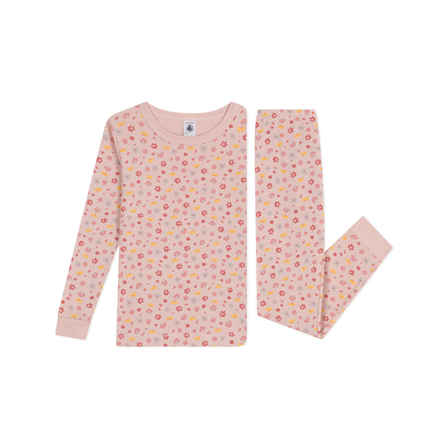 Petit Bateau Pink Multi Floral Print Loungewear