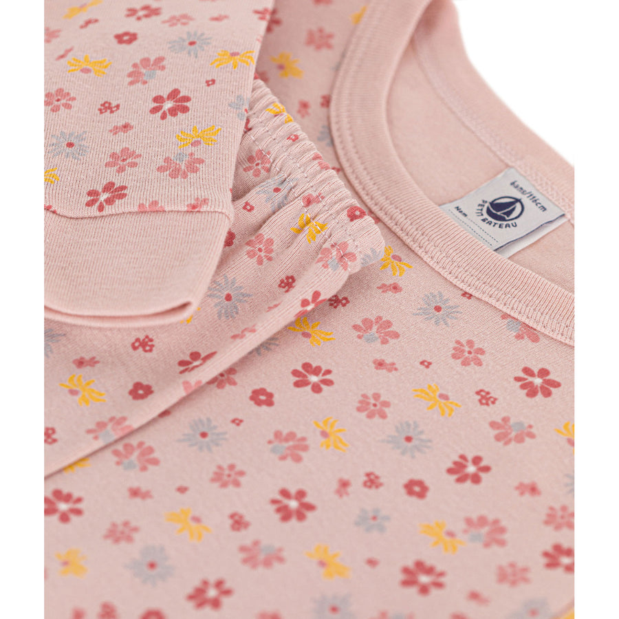 Petit Bateau Pink Multi Floral Print Loungewear