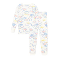Petit Bateau White Multi Cloud Print Loungewear