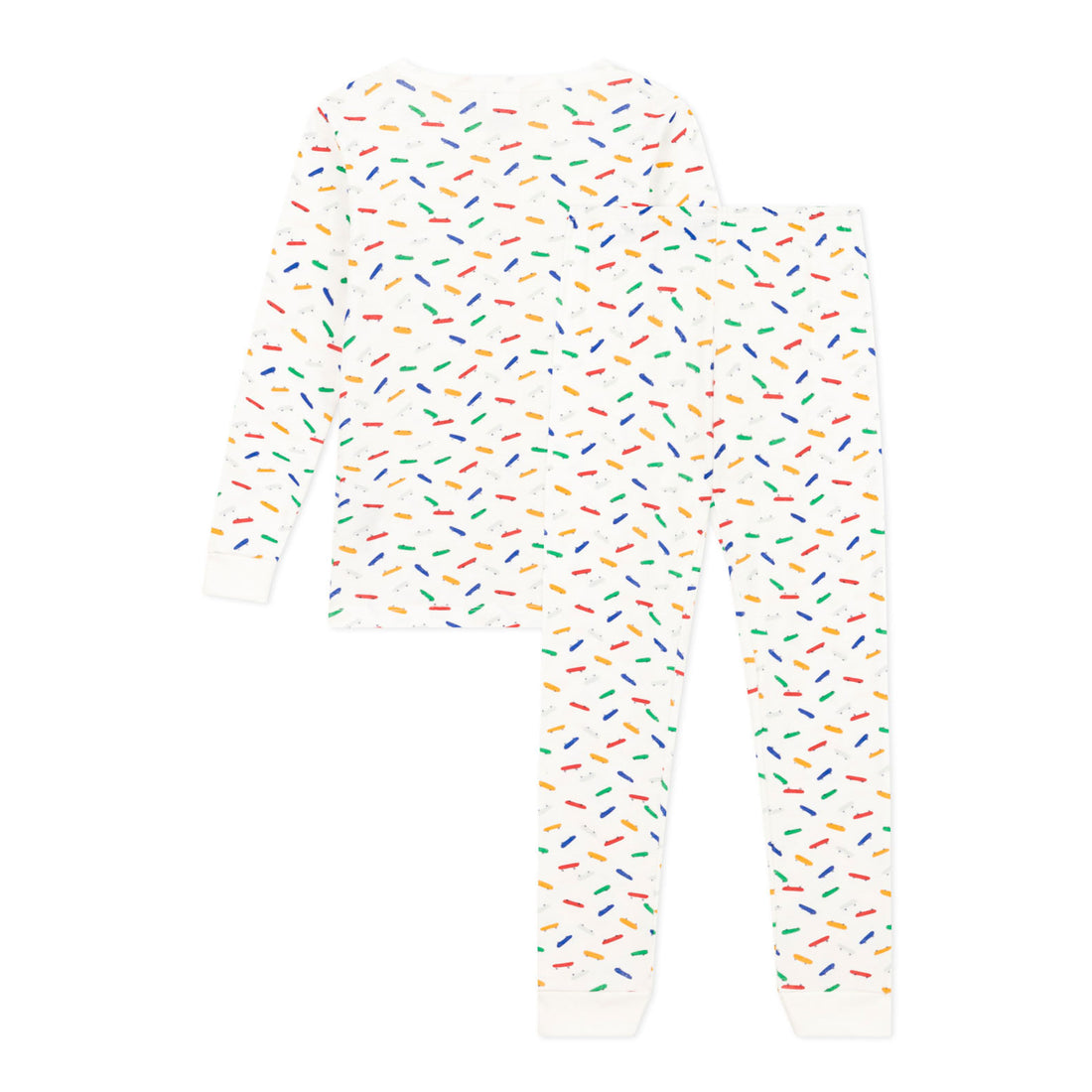 Petit Bateau White Multi Skateboard Print Loungewear
