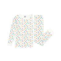 Petit Bateau White Multi Skateboard Print Loungewear