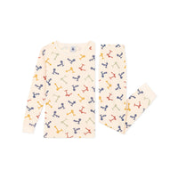 Petit Bateau Cream Multi Scooter Print Loungewear