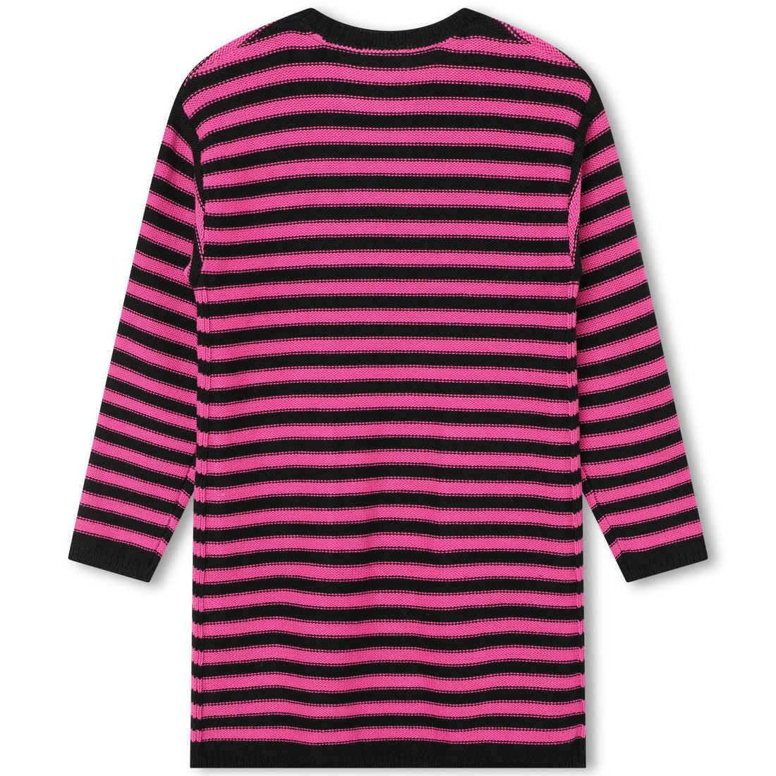 Sonia Rykiel Pink/Black Mini Me Striped Knit Dress