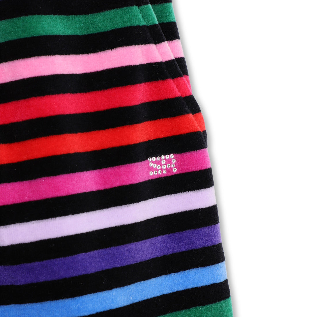 Sonia Rykiel Multi Mini Me Velour Multi Striped Skirt
