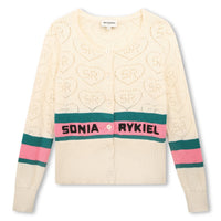 Sonia Rykiel Off White Mini Me Star Pattern Cardigan