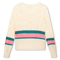 Sonia Rykiel Off White Mini Me Star Pattern Cardigan