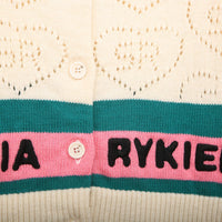 Sonia Rykiel Off White Mini Me Star Pattern Cardigan
