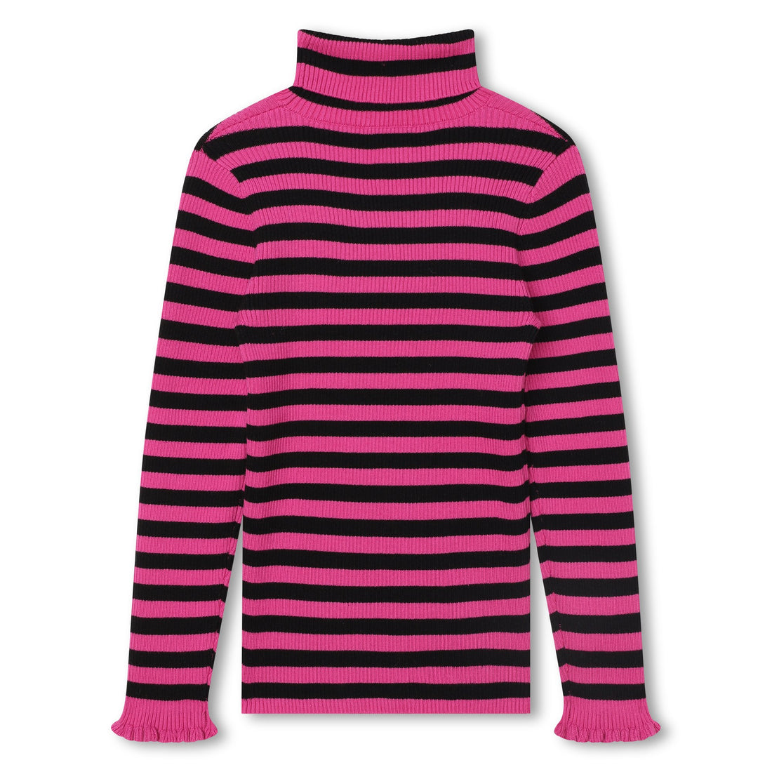 Sonia Rykiel Pink Mini Me Stripped Turtleneck Sweater