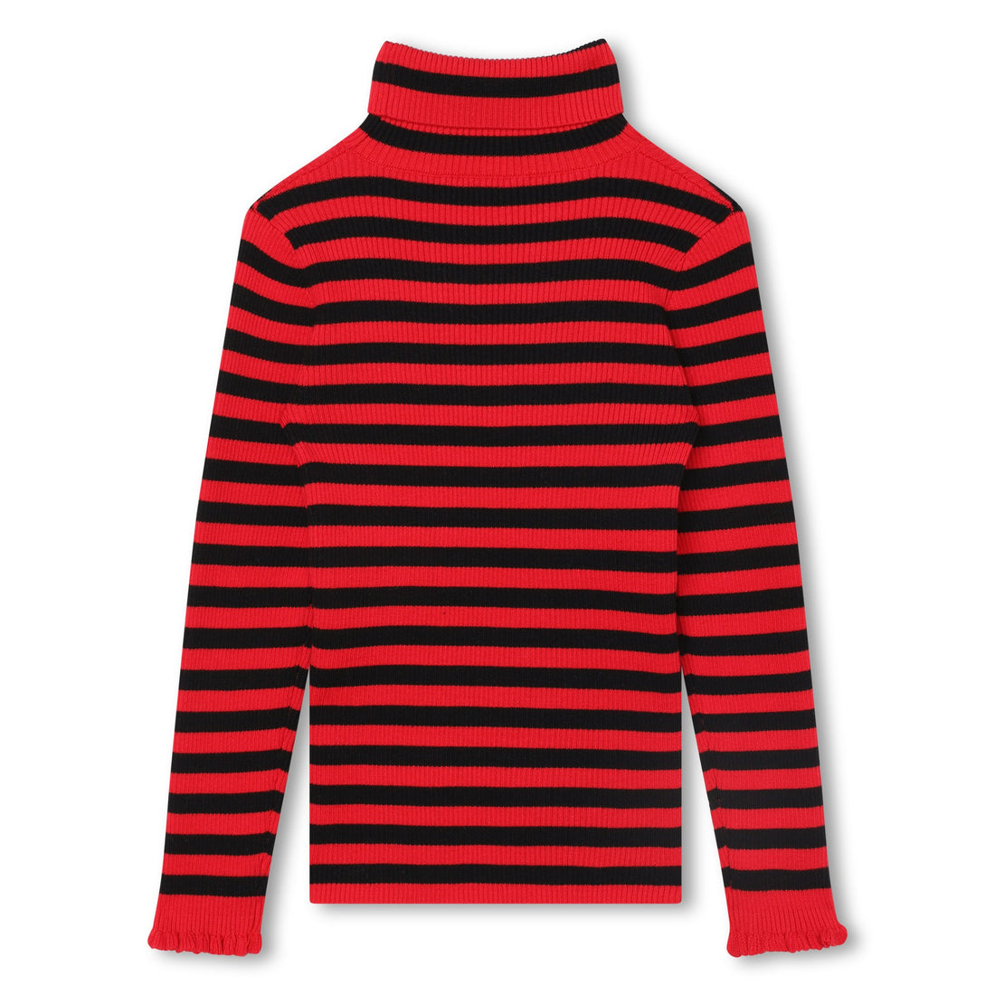 Sonia Rykiel Red Mini Me Stripped Turtleneck Sweater