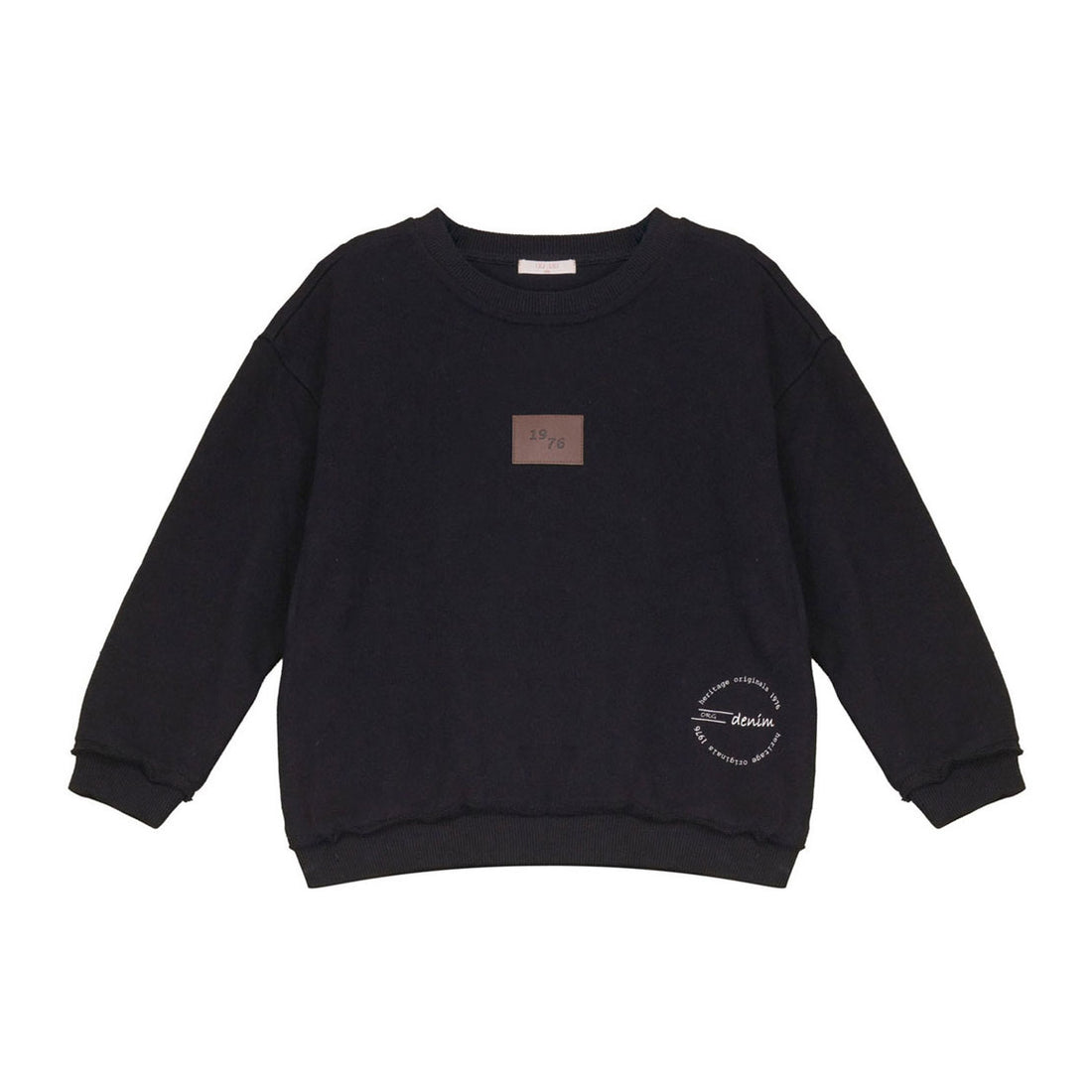 Calla Lili  Black Stamp Sweatshirt