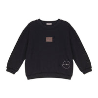 Calla Lili  Black Stamp Sweatshirt
