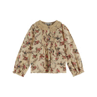 Emile et Ida Ecru Orchid Crochet Collar Blouse