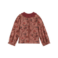 Emile et Ida Rose Orchid Crochet Collar Blouse