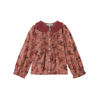 Emile et Ida Rose Orchid Crochet Collar Blouse