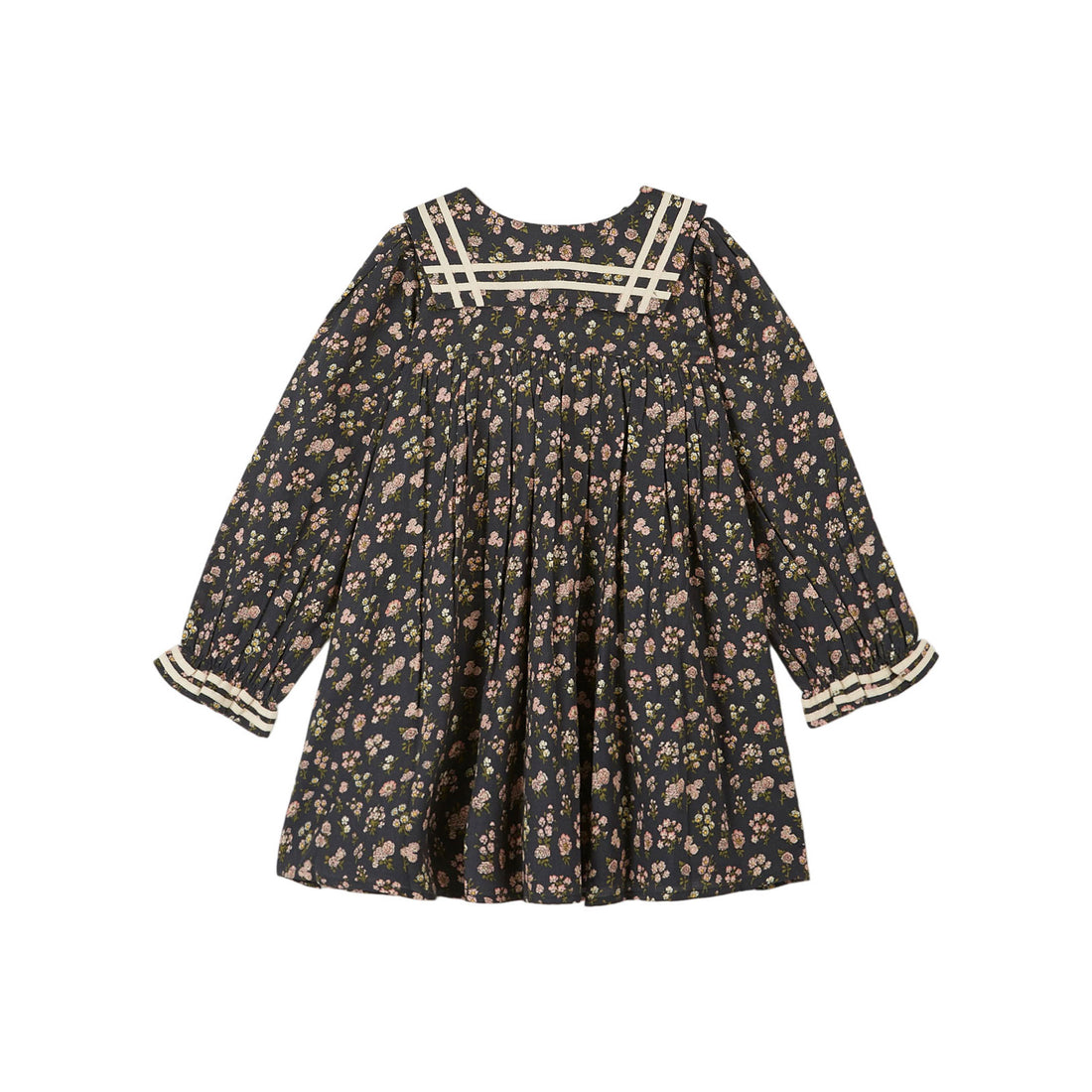 Emile et Ida Black Country Sailor Collar Dress